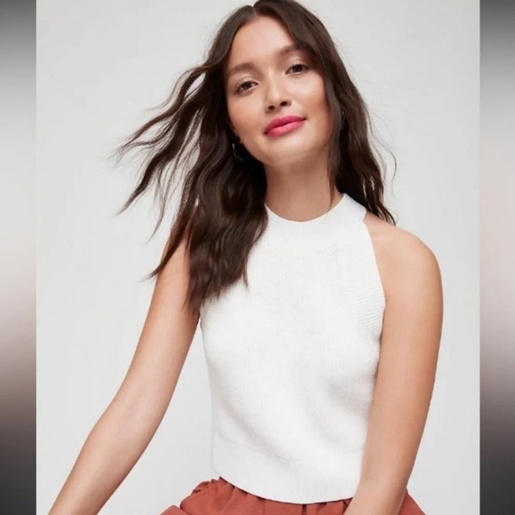 Wilfred Crevier knitted sleeveless top. White size XS - Picture 3 of 12